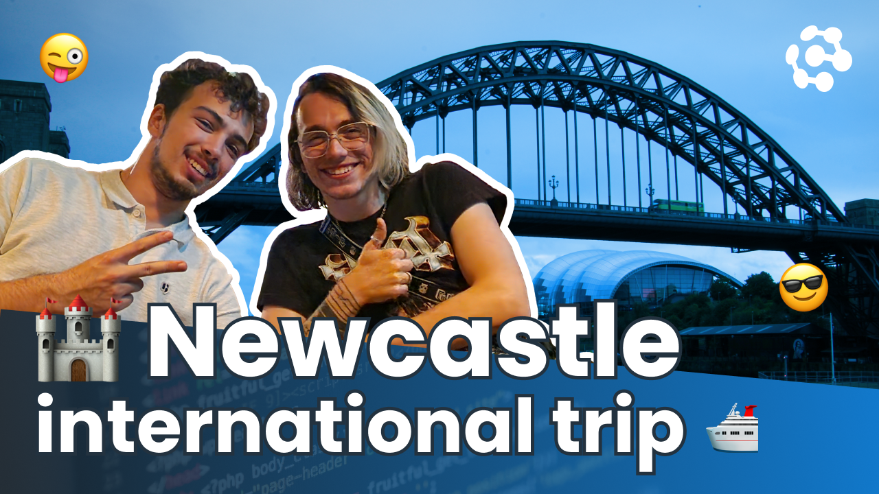 banner colleagues developers Competa IT international trip Newcastle